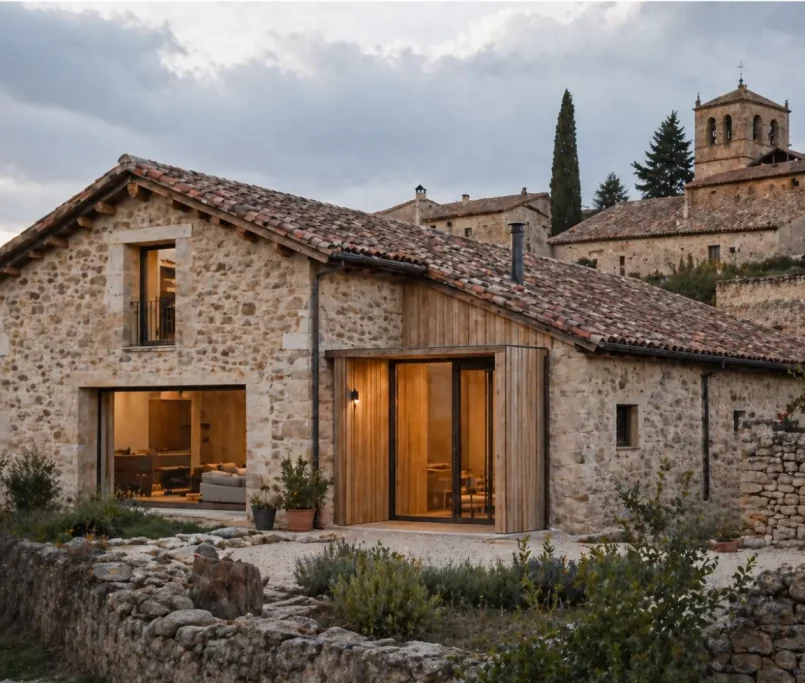 construir-casa-en-un-pueblo-de-burgos-respetando-el-entorno