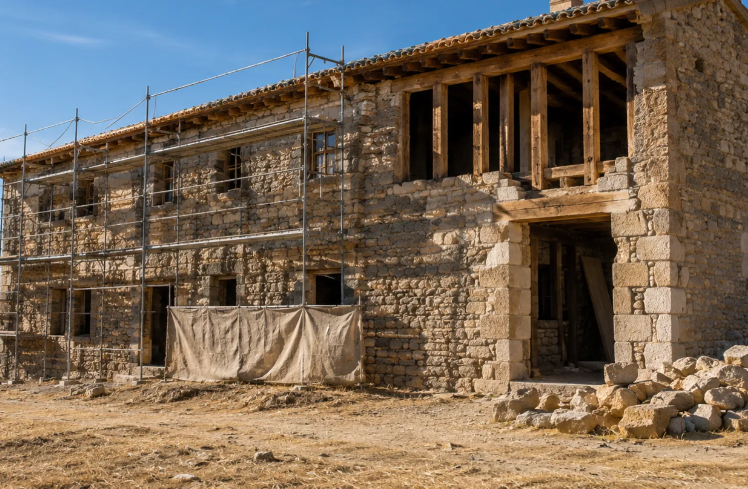 Rehabilitación de casa de pueblo en la provincia de Burgos — Arqtico Norte